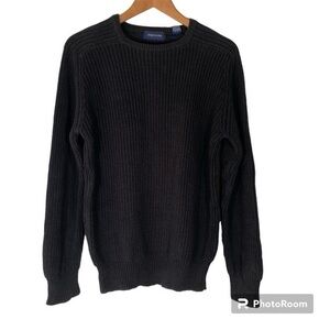 DAYBROOKE Cotton Crew Neck Mens Cotton Sweater L